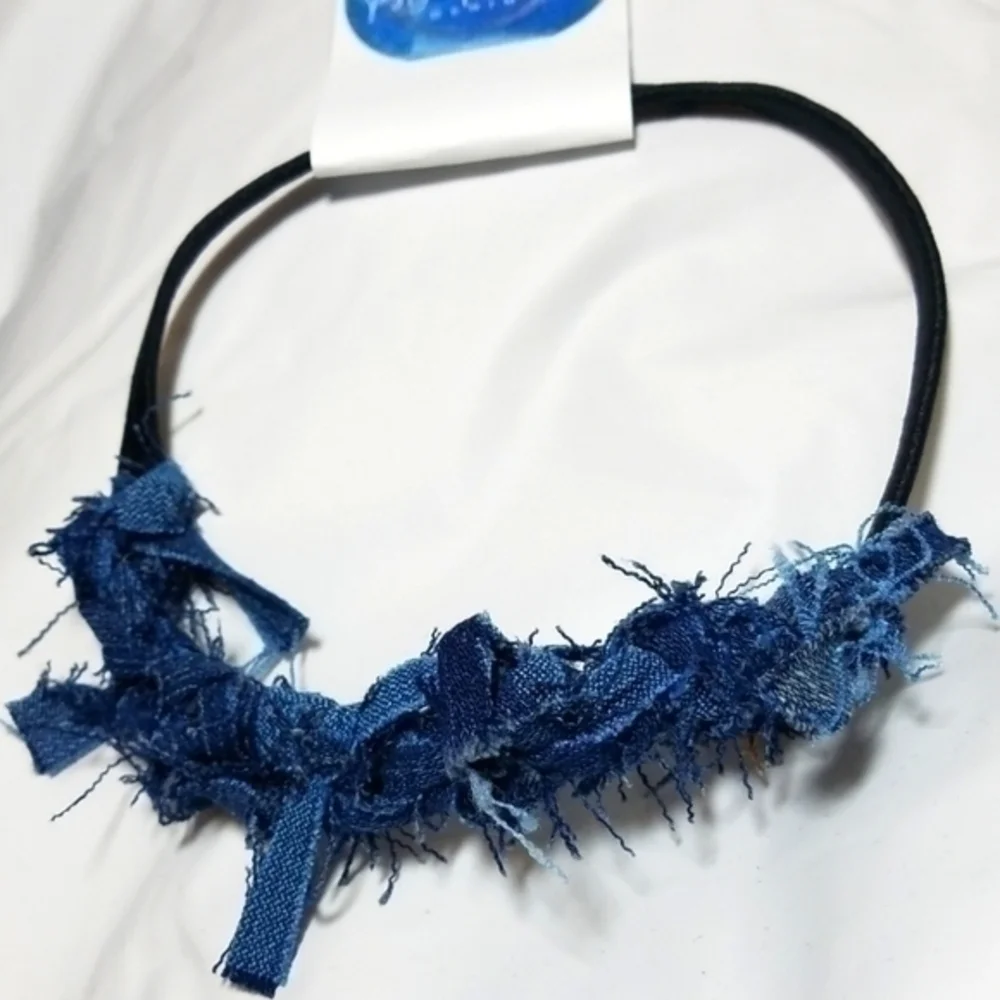 Tasty Raw Edge Denim HEADBANZ 